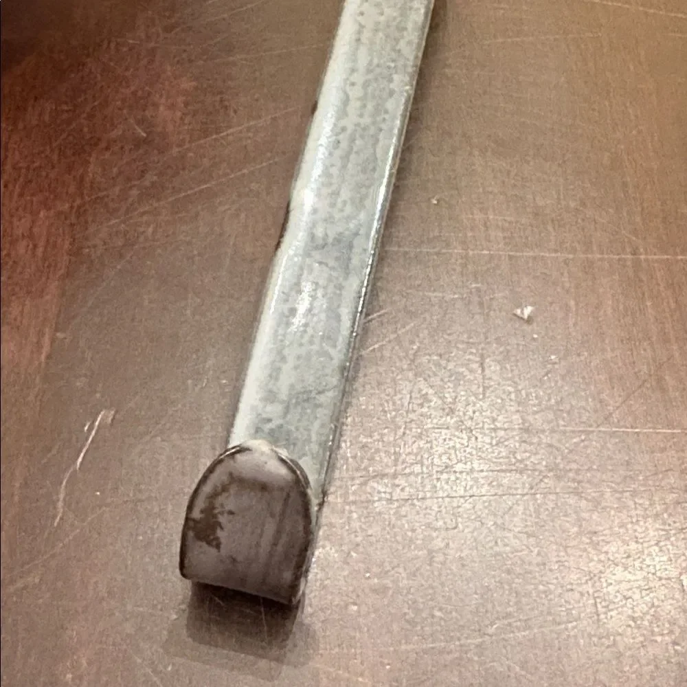 Durable granite enamelware metal slotted spoon
